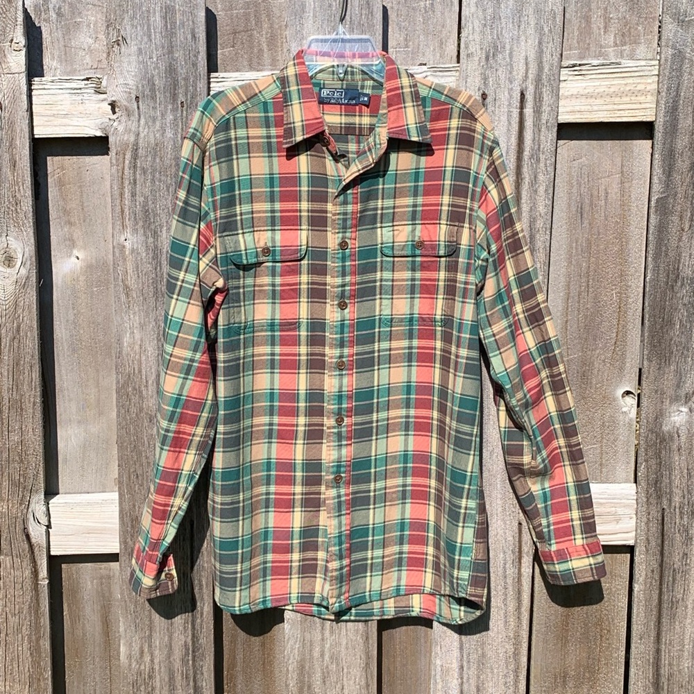 Polo Ralph Lauren Plaid Cotton Shirt Medium